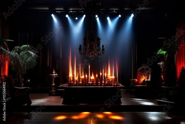 Fototapeta lighting different lighting effects to create mood and atmospher