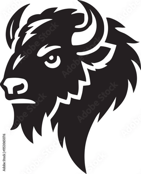 Obraz Head of a bison