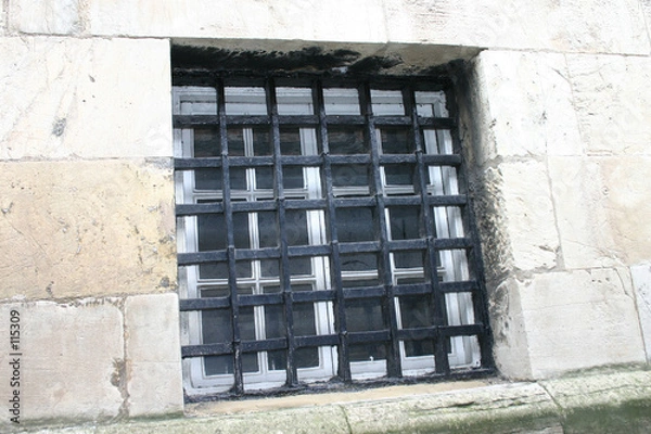 Obraz old prison window