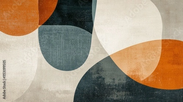Obraz Abstract Geometric Design With Earthy Tones