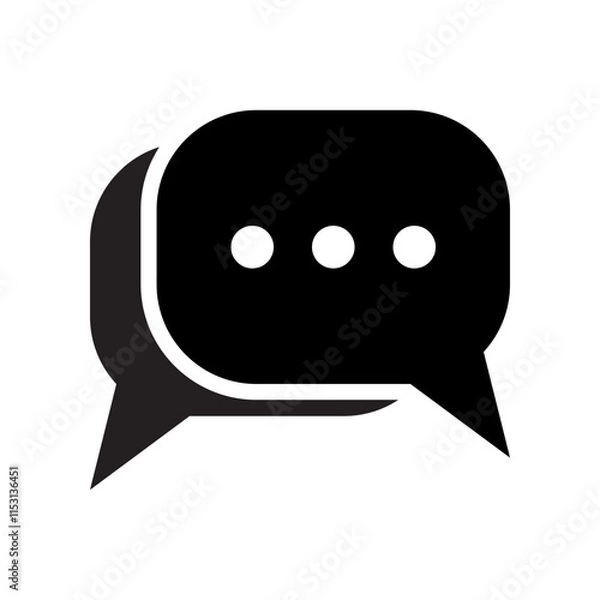 Obraz Two bubble chat icon