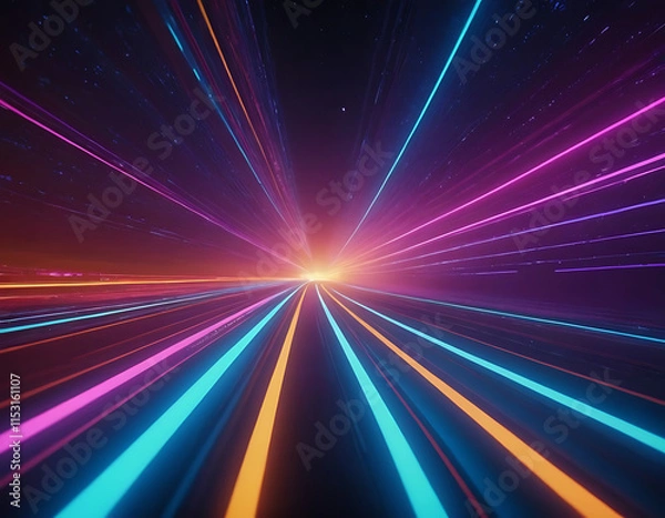 Fototapeta abstract background with rays
