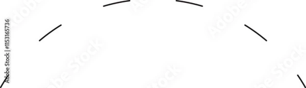 Fototapeta Dotted arc