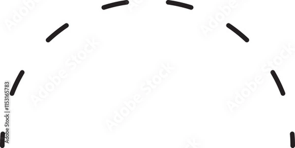 Fototapeta Dotted arc