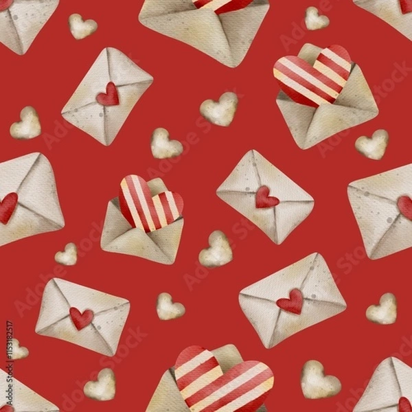 Fototapeta Valentine pattern