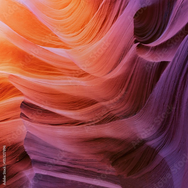 Obraz abstract waves background in famous antelope canyon near page