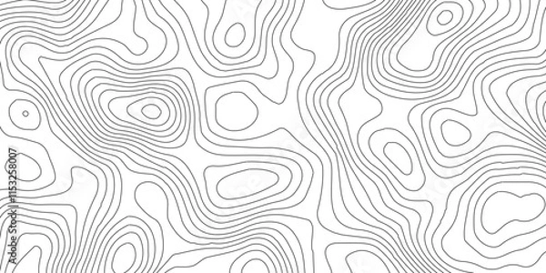 Fototapeta Topographic map patterns, topography line map,Modern design with White background,Vector illustration. wave Line topography map contour background,Topography map background. Vector banner.