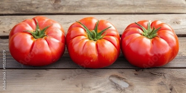 Fototapeta Beef tomato is ideal for various production systems, thriving in both protected cultures and open fields. This early maturing beef tomato features round shape and excellent quality.