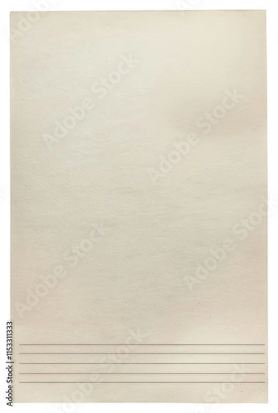 Fototapeta PNG Ephemera ruled paper background blank text.