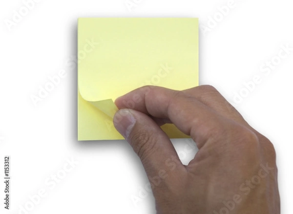 Obraz peeling a note pad