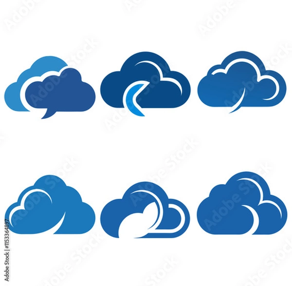 Obraz Cloud Logo Template Vector