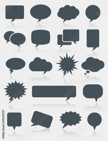 Fototapeta Speech Bubble Icons
