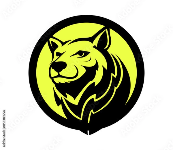 Obraz simple bear head vector logo design