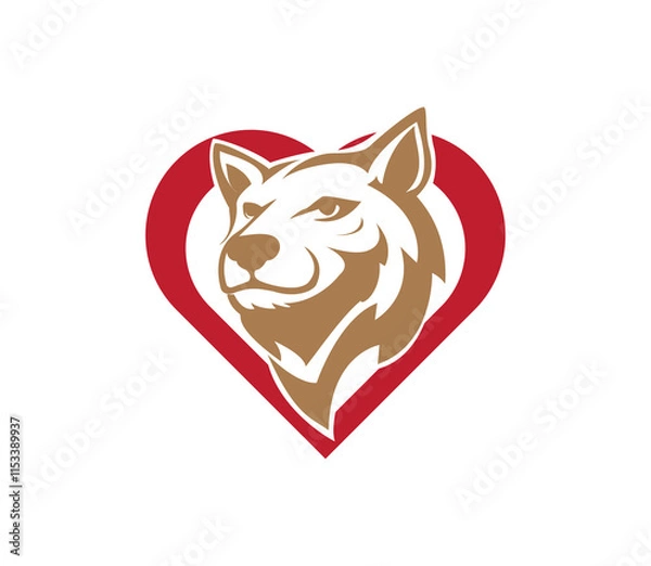 Obraz simple bear head logo design