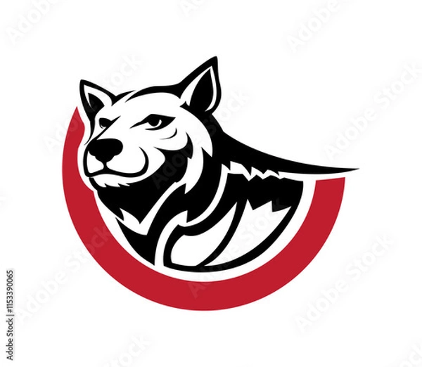 Obraz simple bear head vector logo design