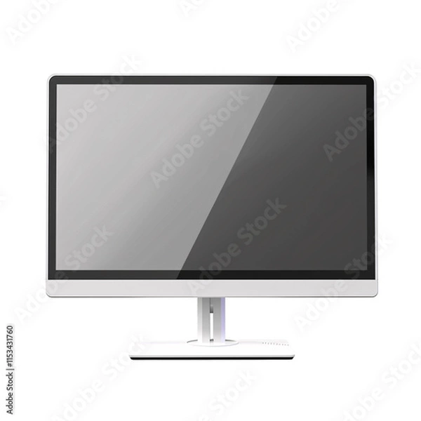 Fototapeta a computer monitor with a black screen