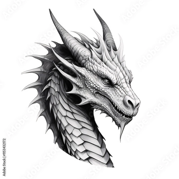 Fototapeta a drawing of a dragon