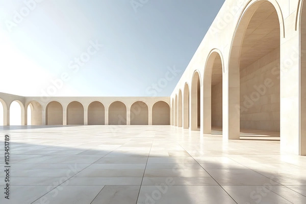 Obraz Elegant Modern Architecture Courtyard Design