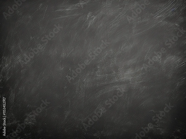 Fototapeta Chalk-painted texture on a blackboard creating a school-themed background design