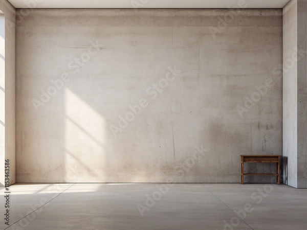 Obraz 3d plaster and concrete surface texture in a simple interior design setting