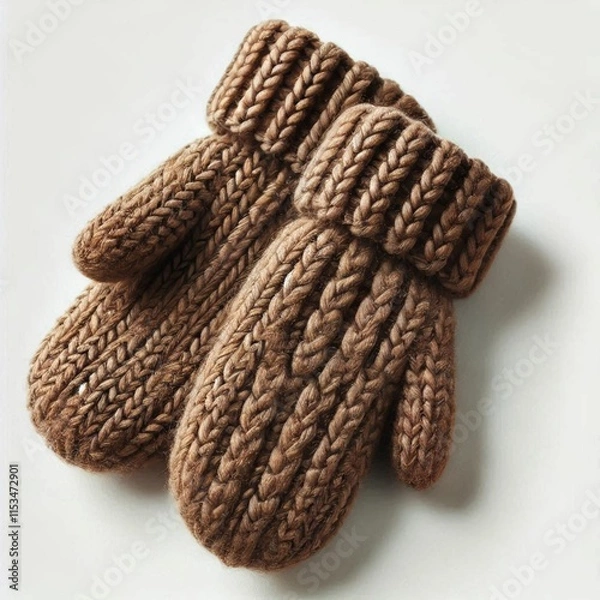 Obraz pair of knitted gloves