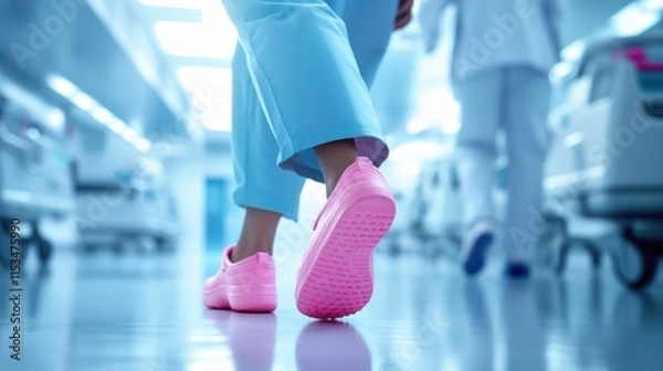 Obraz The Nurse's Colorful Footwear.