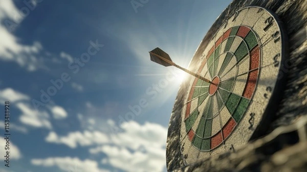 Obraz The Dartboard Under Bright Sky
