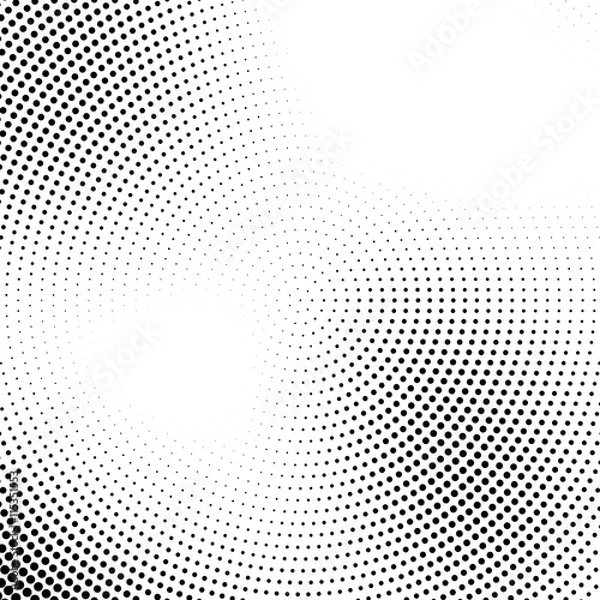 Obraz Vector halftone abstract transition dotted circular pattern