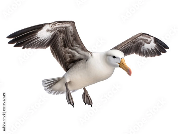 Fototapeta a bird flying with its wings spread