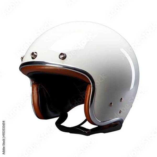 Obraz a white and brown helmet