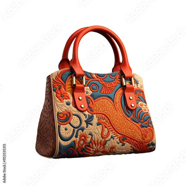 Fototapeta a handbag with a design on it