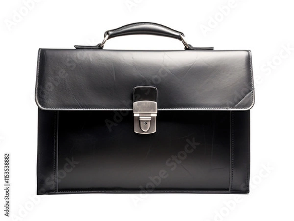 Fototapeta a black briefcase with a lock