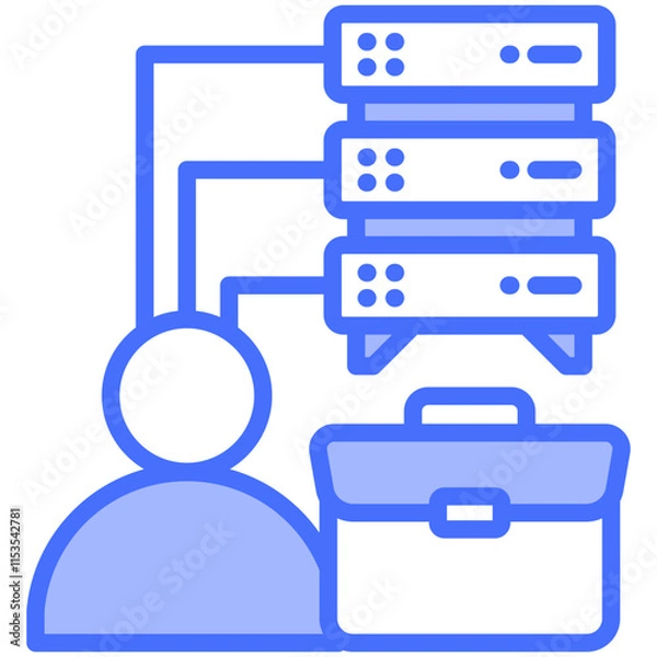 Fototapeta Employee Data Icon