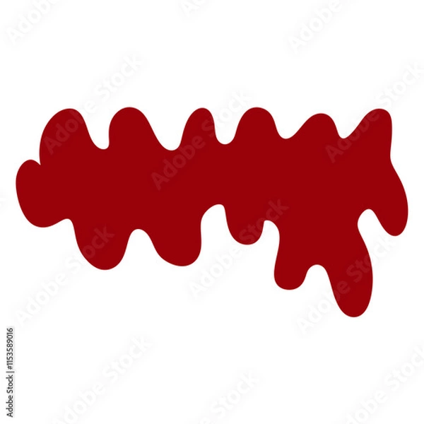 Obraz red paint splashes