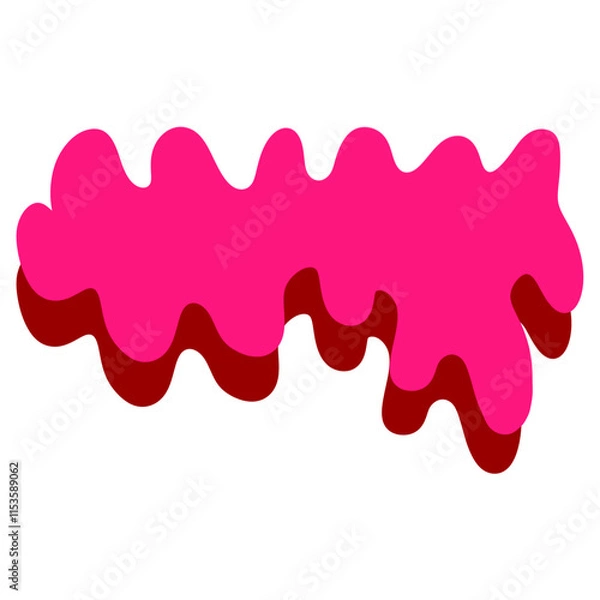 Fototapeta red paint splashes