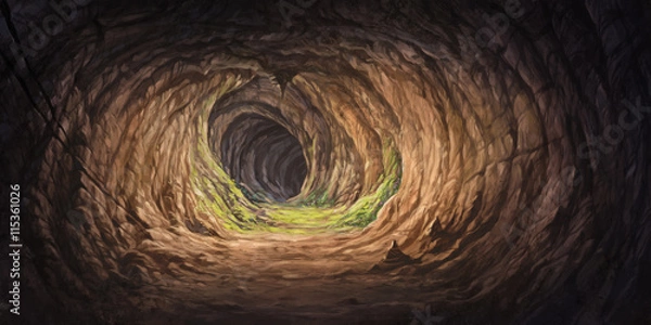 Obraz inside the cave for illustration