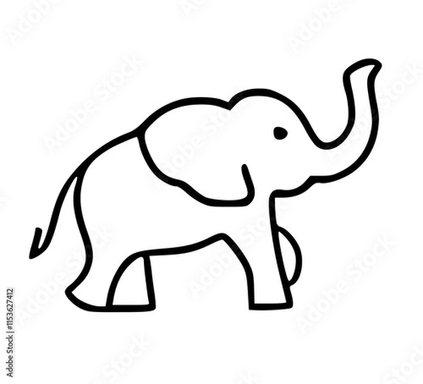 Obraz elephant illustration