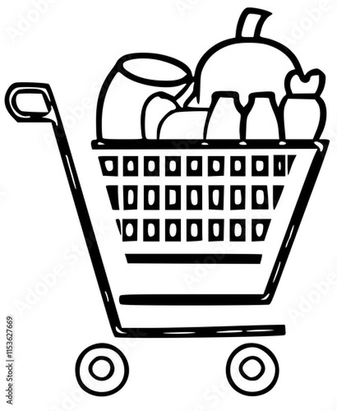 Obraz shopping cart icon
