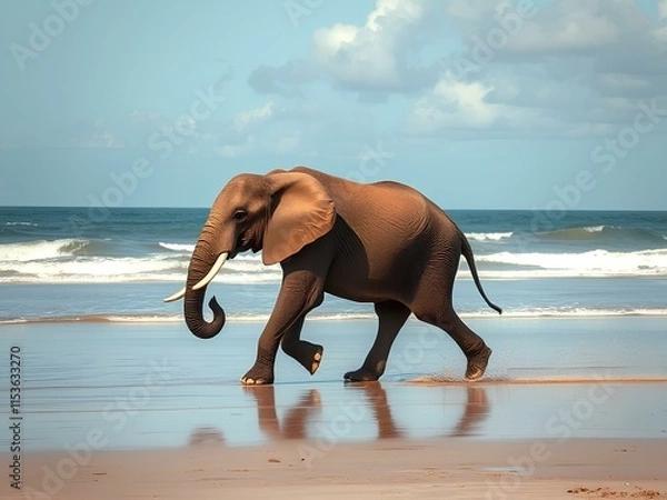 Obraz Elephant on the beach