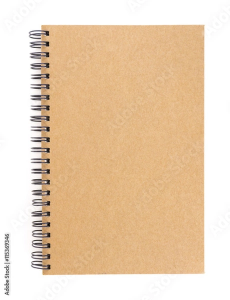 Fototapeta Blank notebook isolate