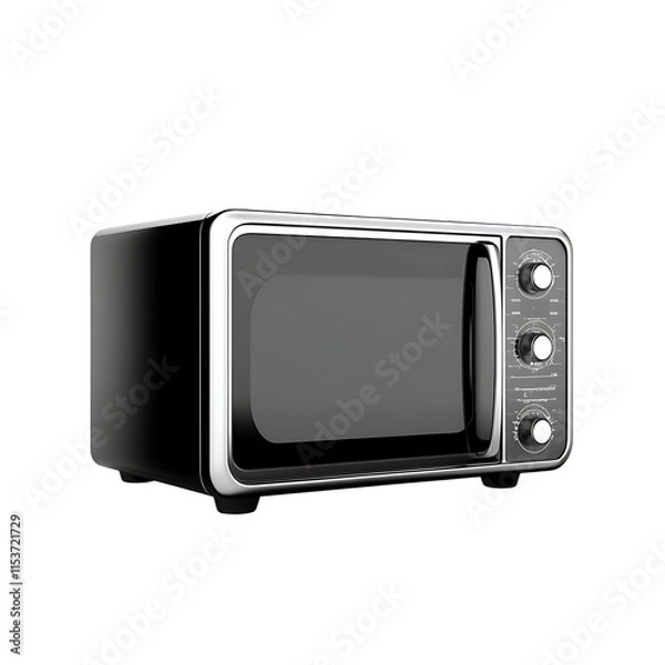 Fototapeta microwave isolated on white background full depth of field 