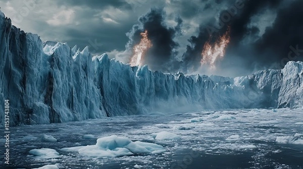 Fototapeta Climate Change Impact: A Powerful Image for Environmental Awareness Campaigns, Advocacy, and Educational Materials
