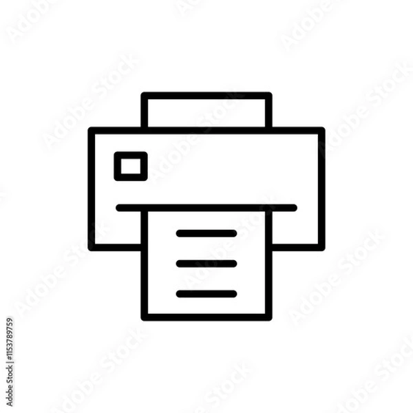 Fototapeta Print icon vector. printer sign and symbol