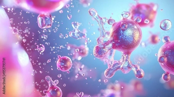Fototapeta Neutralizing free radicals the role of antioxidants in combating oxidative stress