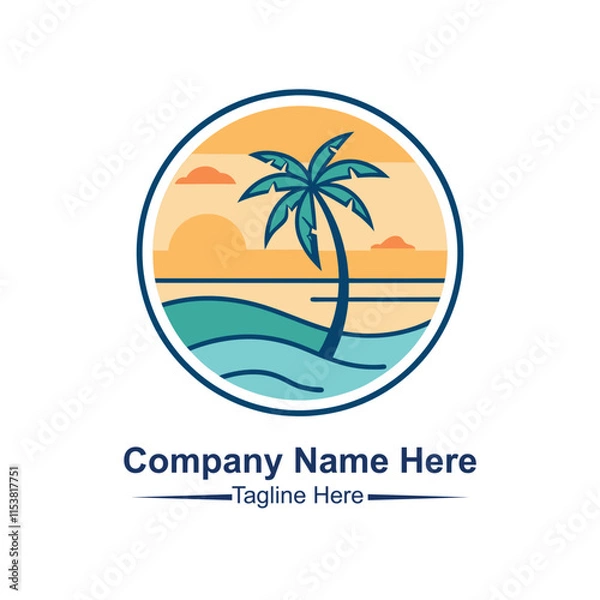 Fototapeta Beach logo