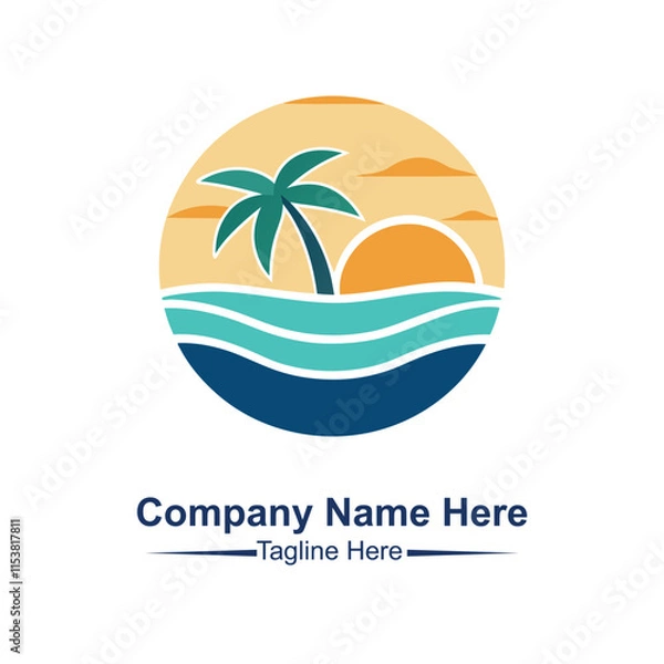 Fototapeta Beach logo