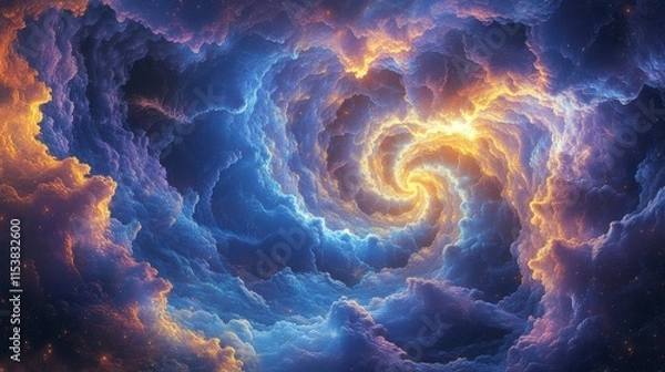 Obraz Mesmerizing Gradient Background Blending Warm Tones