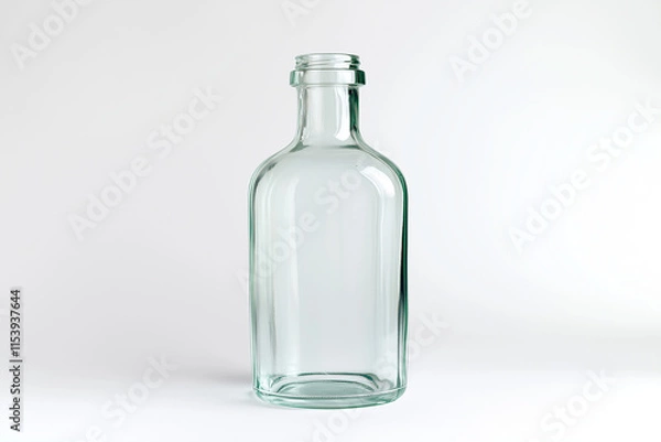 Obraz Empty water bottle isolated on white background, Selective focus luxury water bottle on white background.