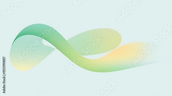 Fototapeta Abstract Green Yellow Wave Design Background