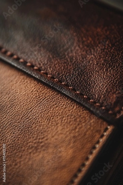 Fototapeta Close-up of a wallet with fewer bills, symbolizing the struggle against inflation